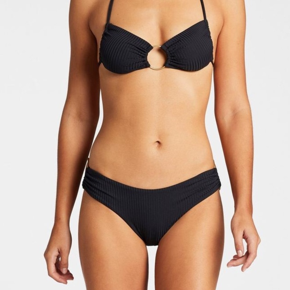 Vitamin A Black Pin Up Star Bottoms Full Cut MED